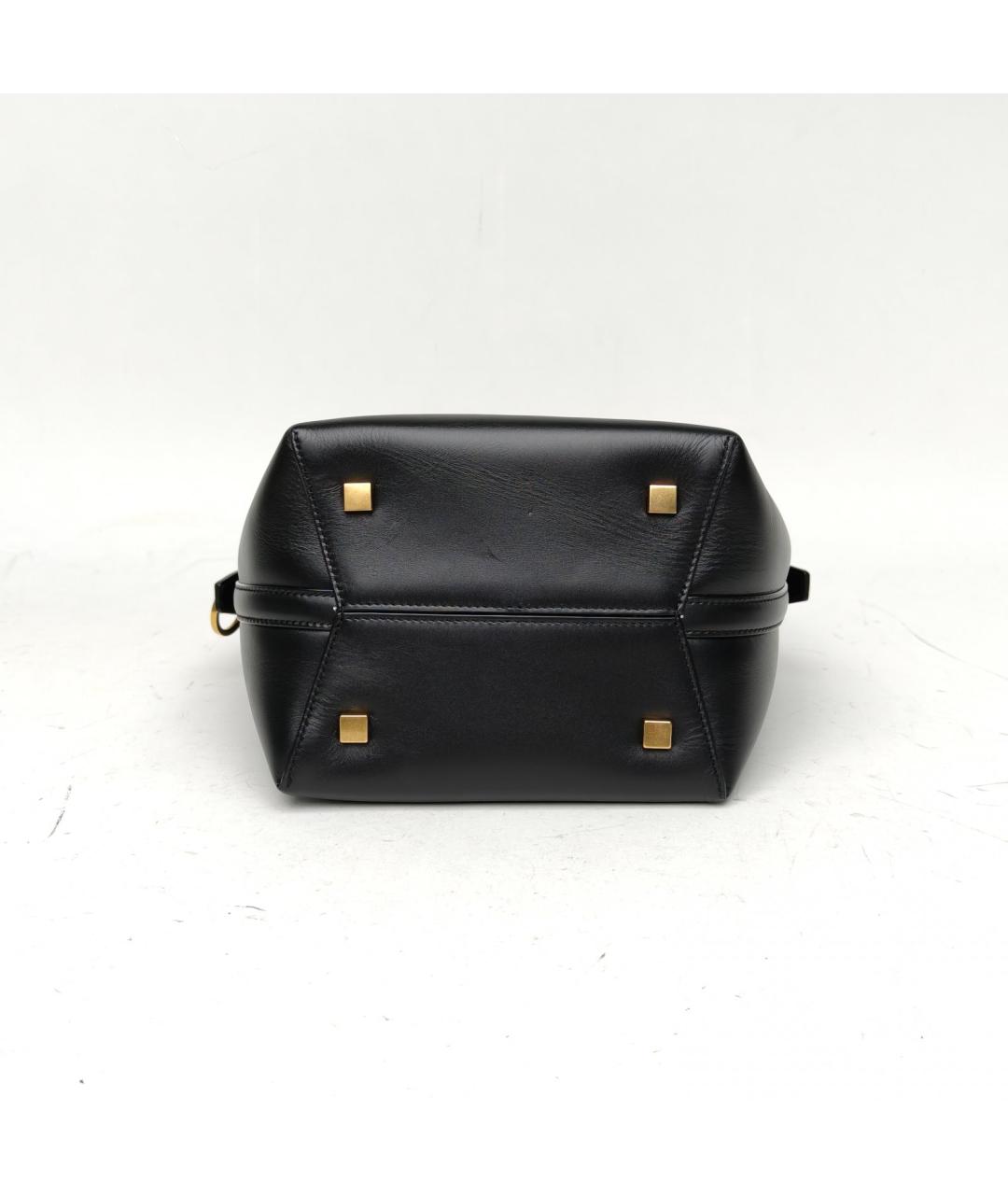 SAINT LAURENT Черная кожаная сумка через плечо, фото 4