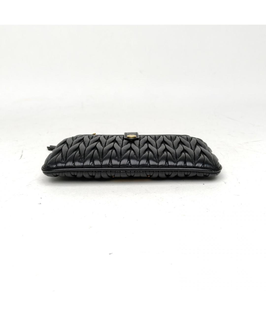 MIU MIU Черная кожаная сумка через плечо, фото 7