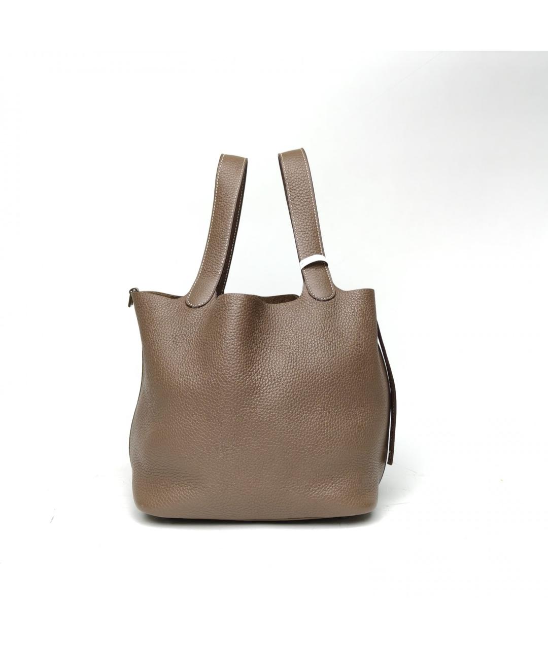 HERMES Коричневая сумка тоут, фото 3