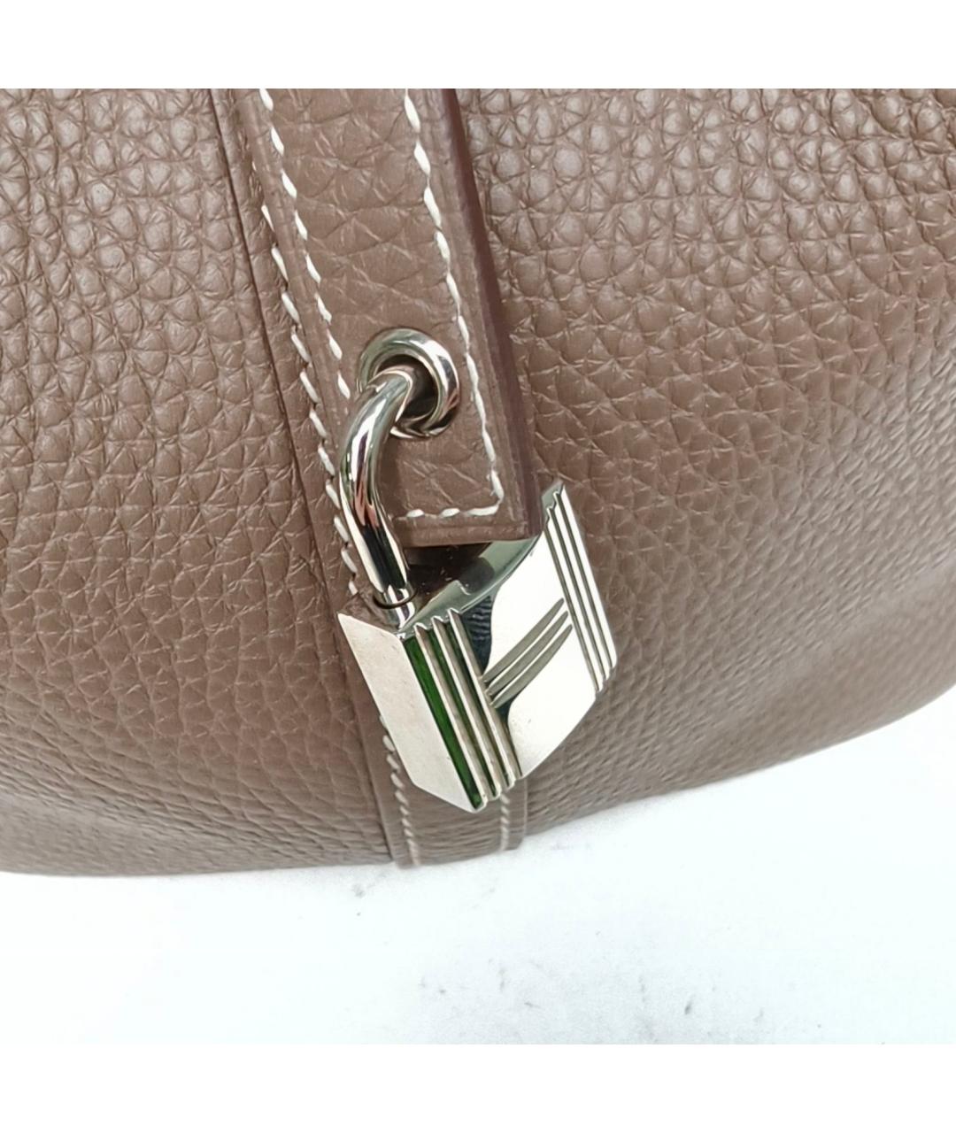 HERMES Коричневая сумка тоут, фото 7