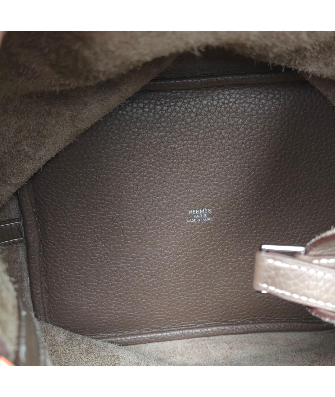 HERMES Коричневая сумка тоут, фото 8