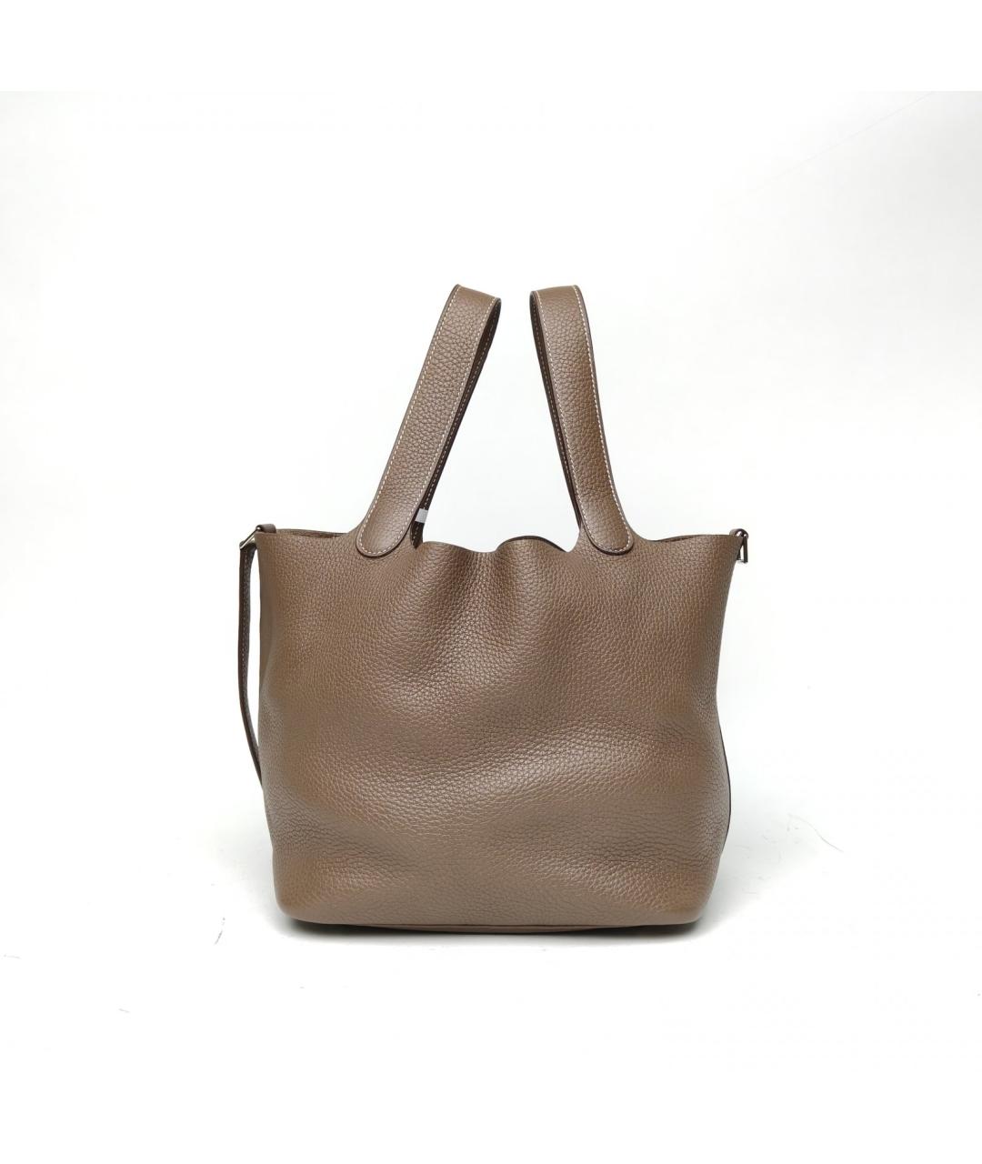 HERMES Коричневая сумка тоут, фото 5