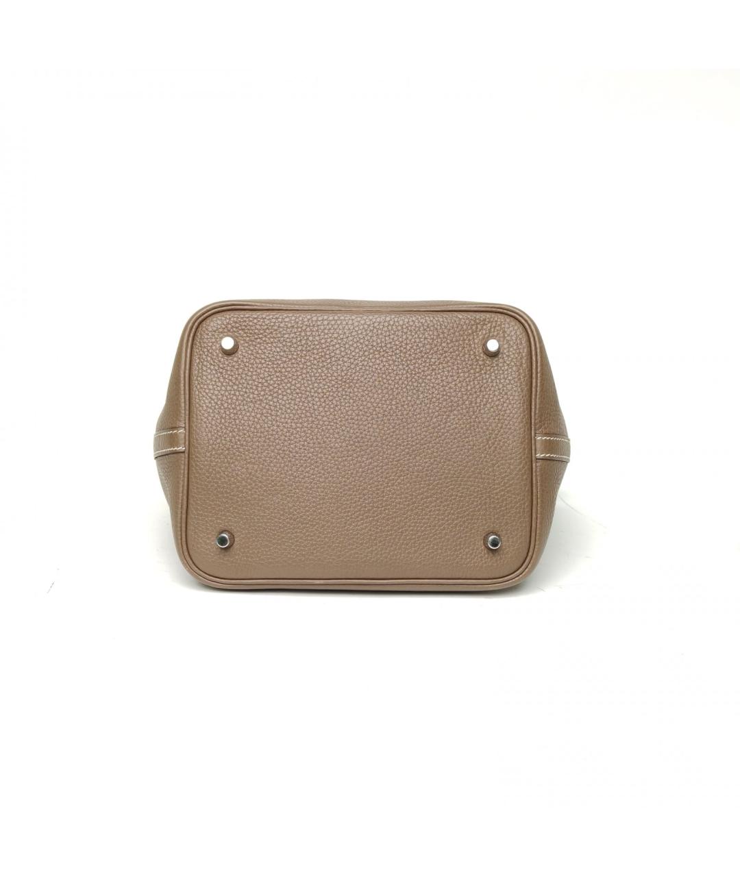 HERMES Коричневая сумка тоут, фото 6