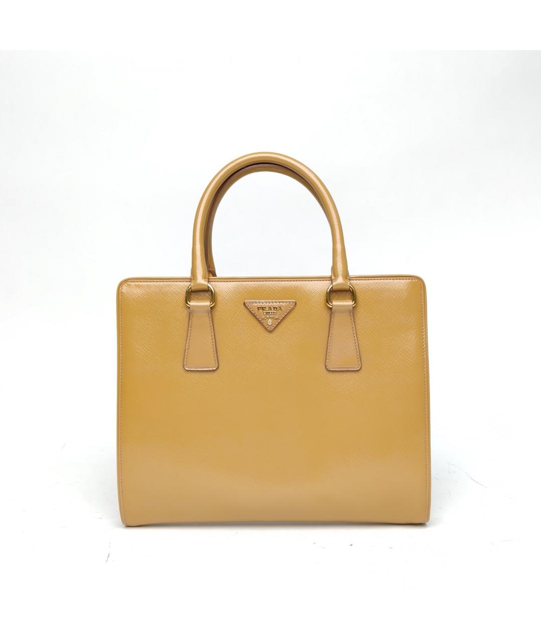 PRADA Бежевая кожаная сумка через плечо, фото 2