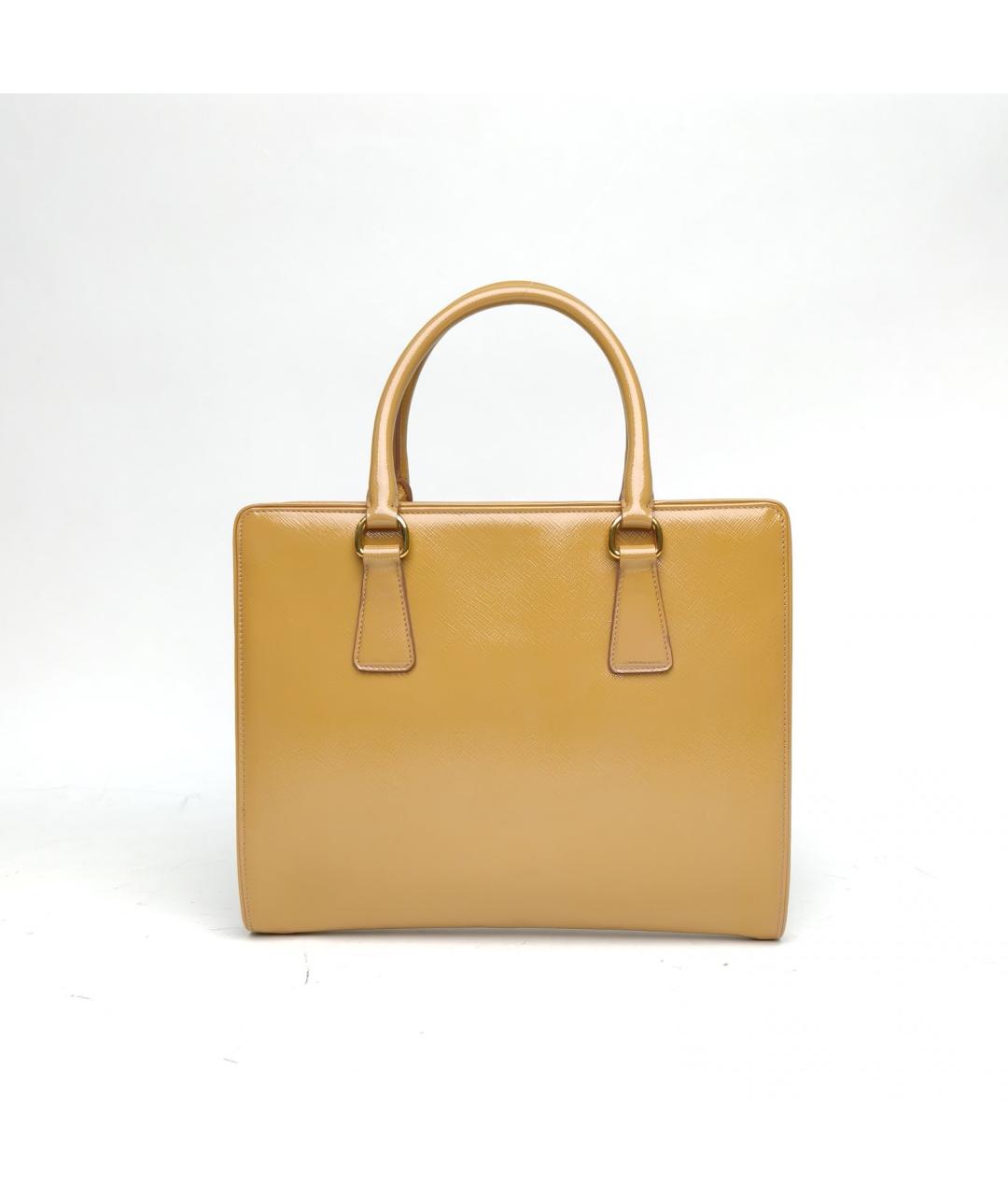 PRADA Бежевая кожаная сумка через плечо, фото 4