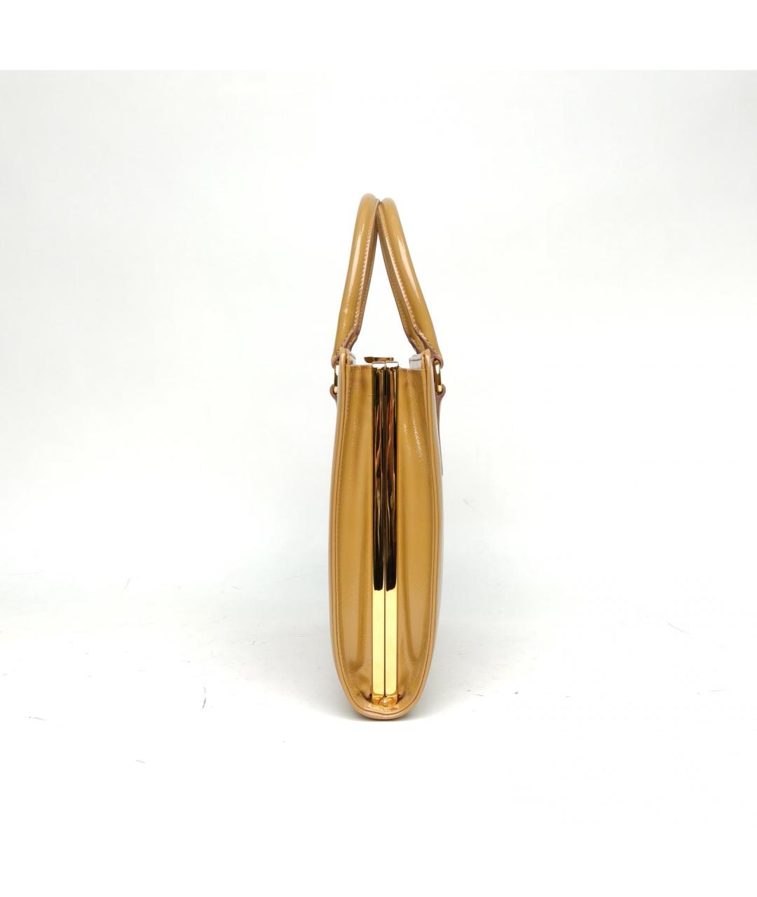 PRADA Бежевая кожаная сумка через плечо, фото 3