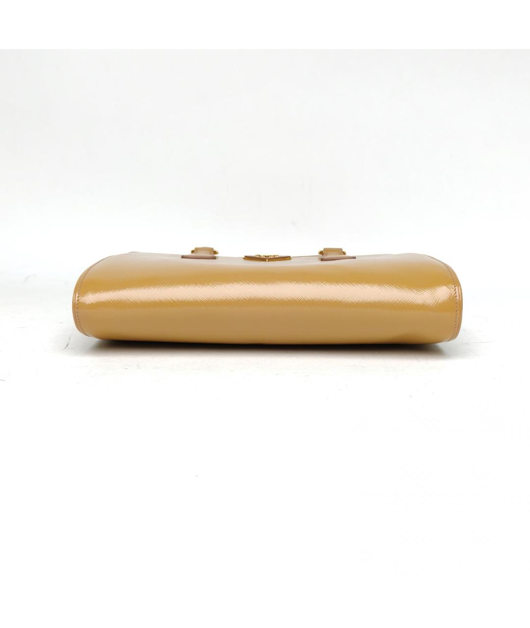 PRADA Бежевая кожаная сумка через плечо, фото 6