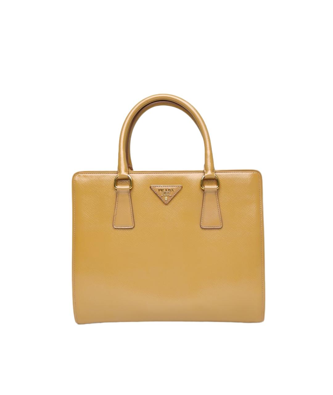 PRADA Бежевая кожаная сумка через плечо, фото 10