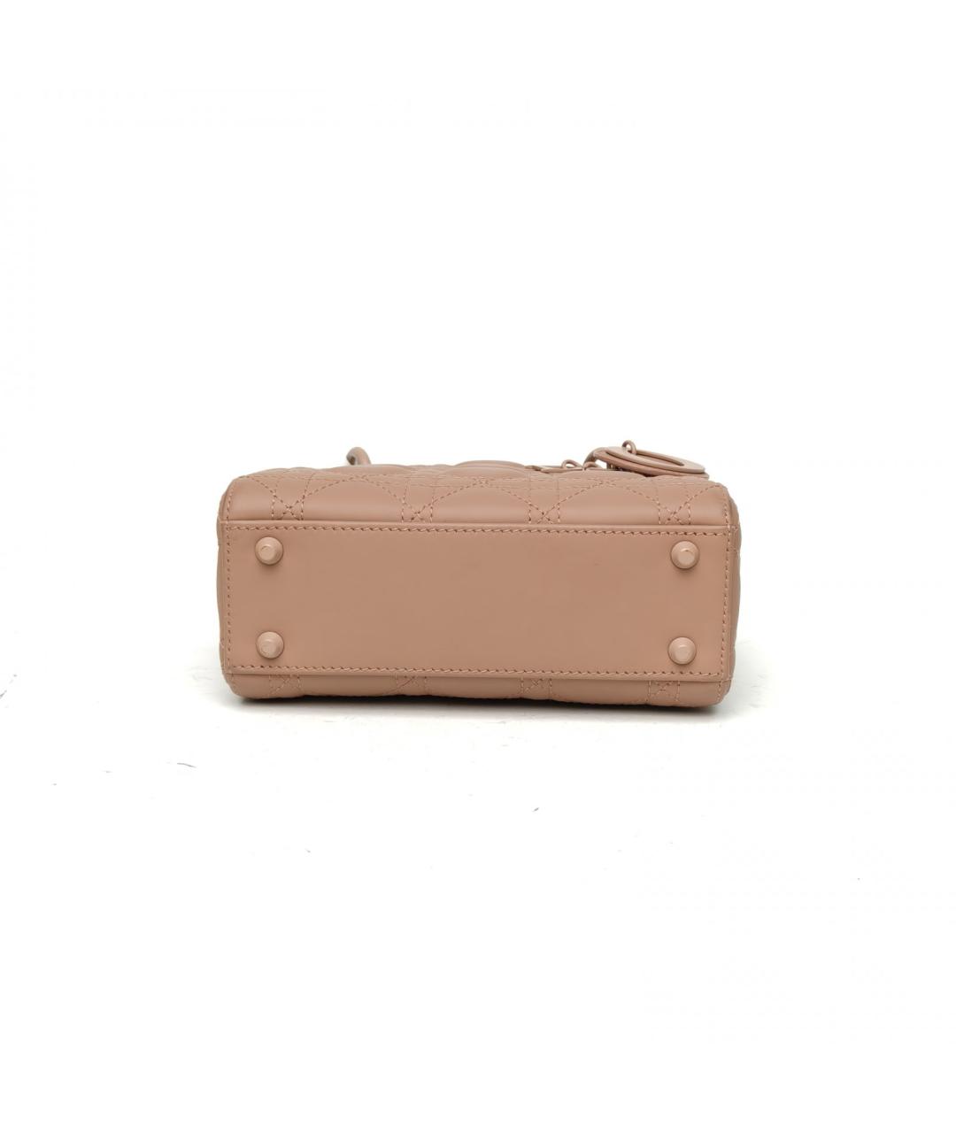 CHRISTIAN DIOR Коричневая кожаная сумка через плечо, фото 5