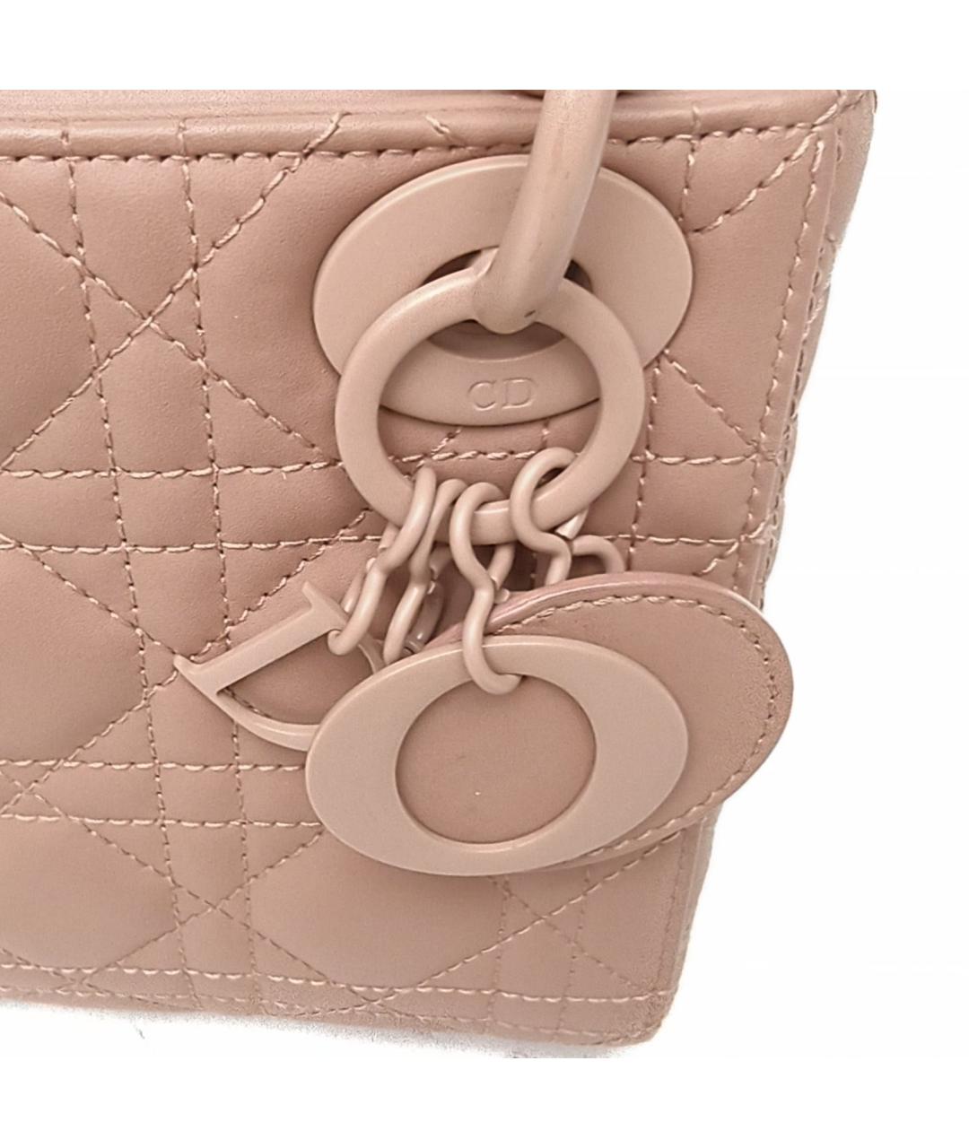 CHRISTIAN DIOR Коричневая кожаная сумка через плечо, фото 6