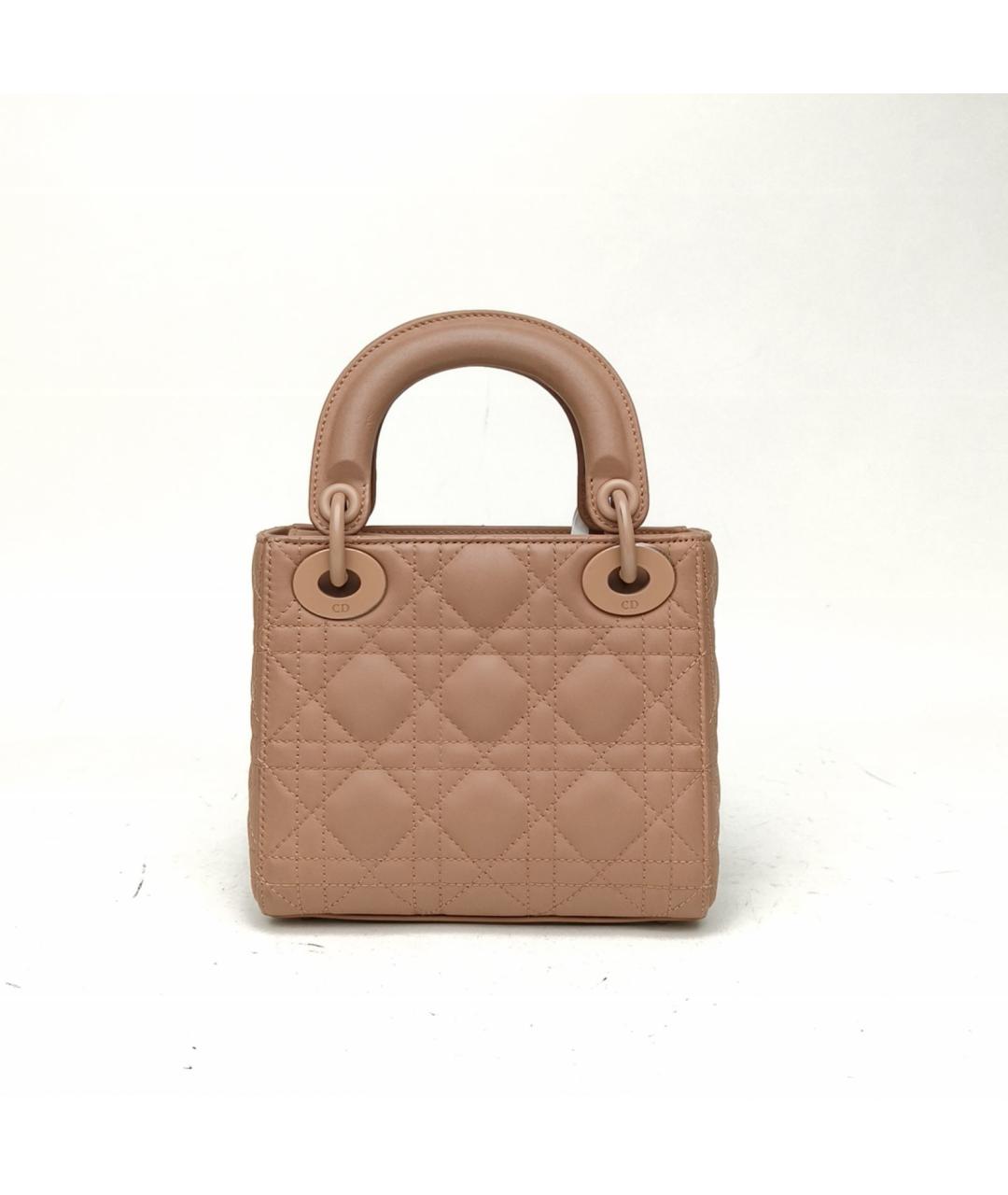 CHRISTIAN DIOR Коричневая кожаная сумка через плечо, фото 3