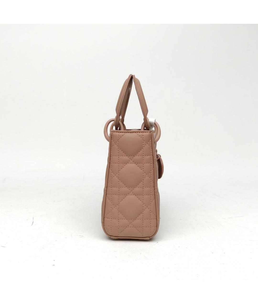 CHRISTIAN DIOR Коричневая кожаная сумка через плечо, фото 4