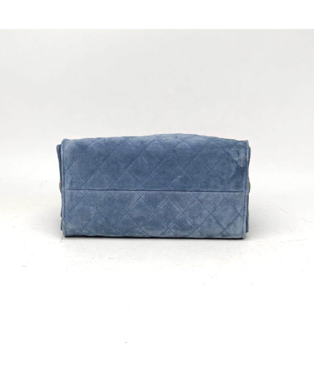 CHANEL Синяя деним сумка через плечо, фото 6