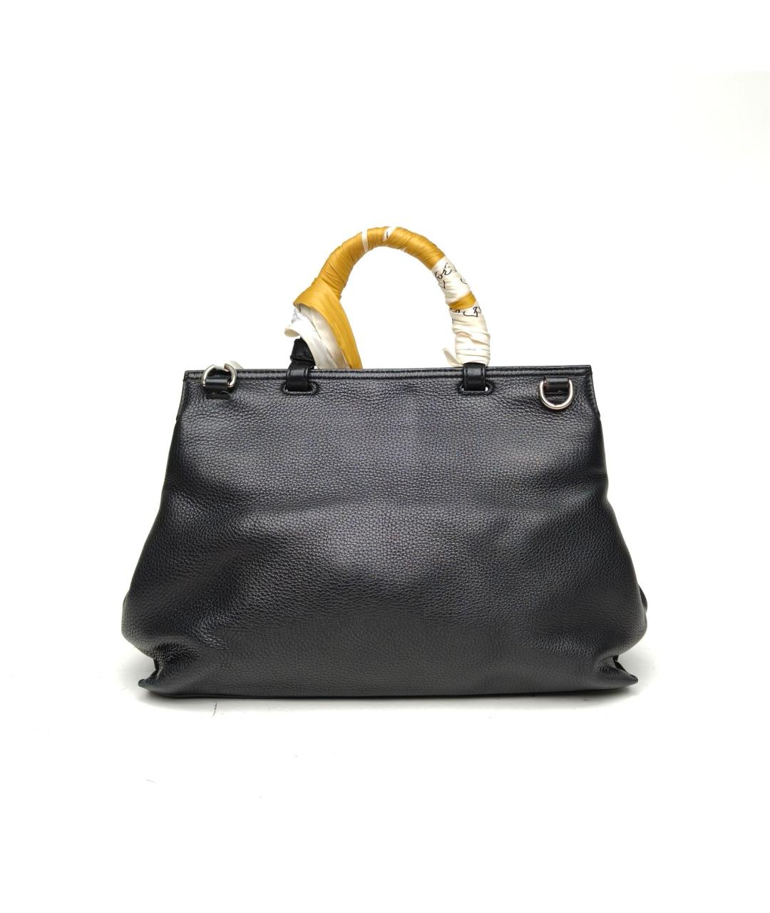 GUCCI Черная кожаная сумка через плечо, фото 5