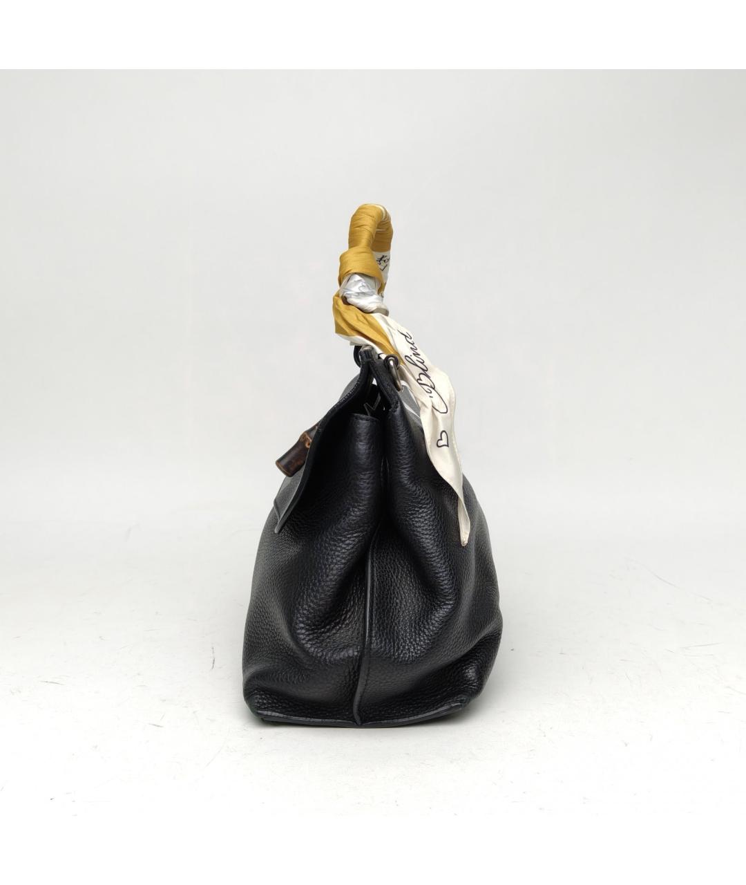 GUCCI Черная кожаная сумка через плечо, фото 4