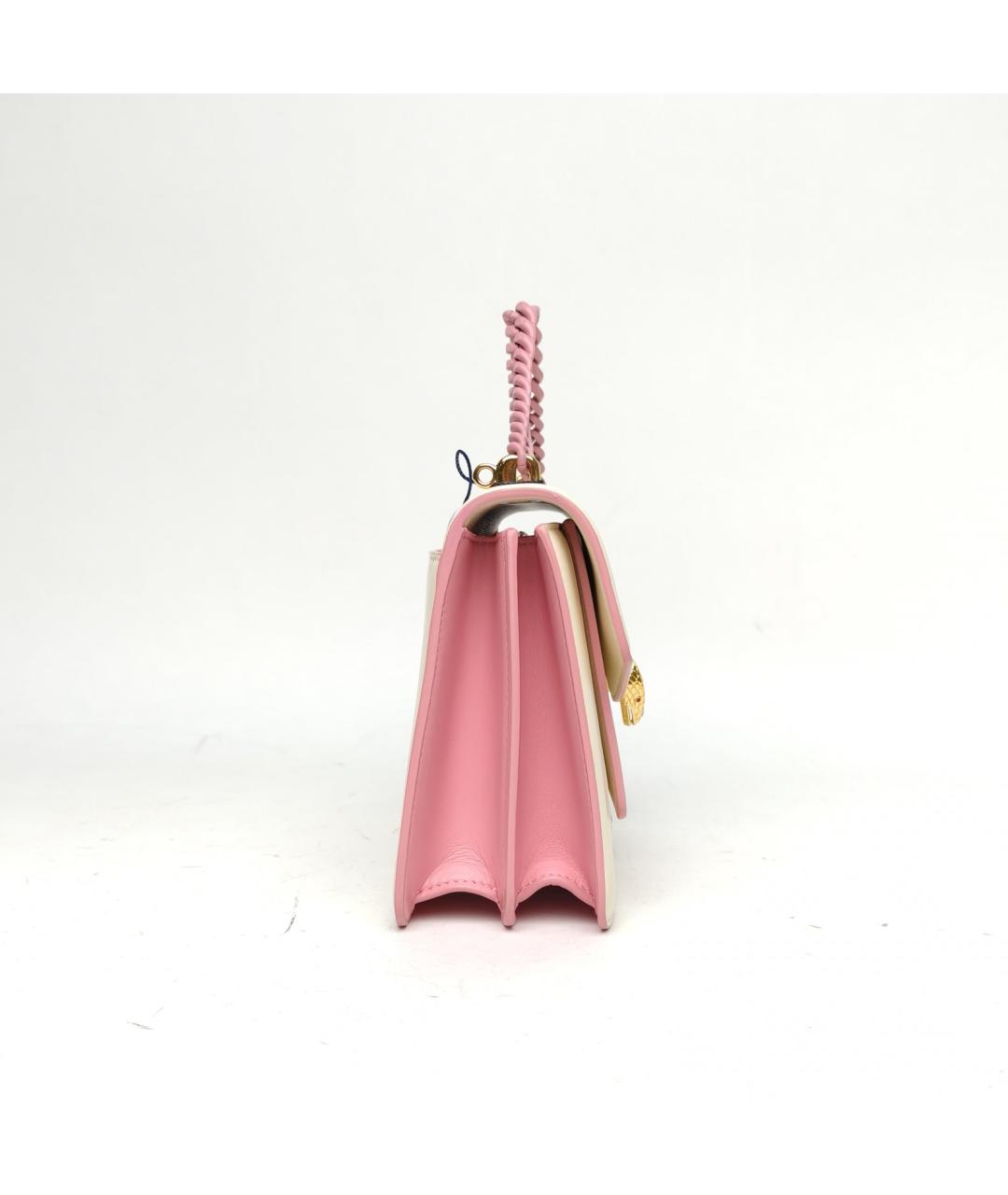 BVLGARI Бежевая кожаная сумка через плечо, фото 5