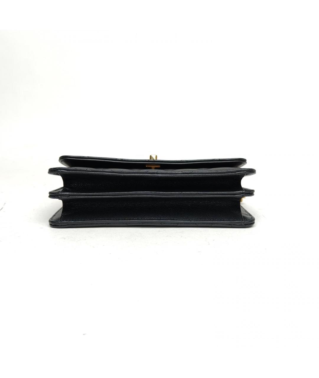 CHANEL Черная кожаная сумка через плечо, фото 6