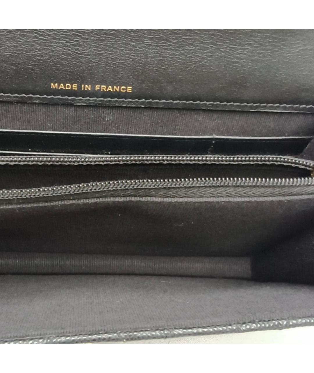 CHANEL Черная кожаная сумка через плечо, фото 7