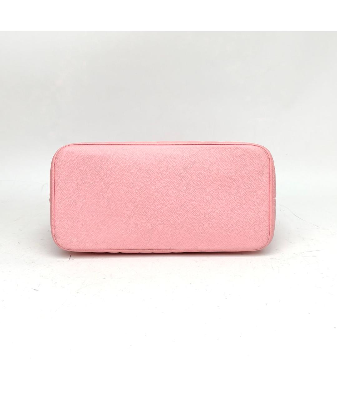 CHANEL Розовая кожаная сумка через плечо, фото 5