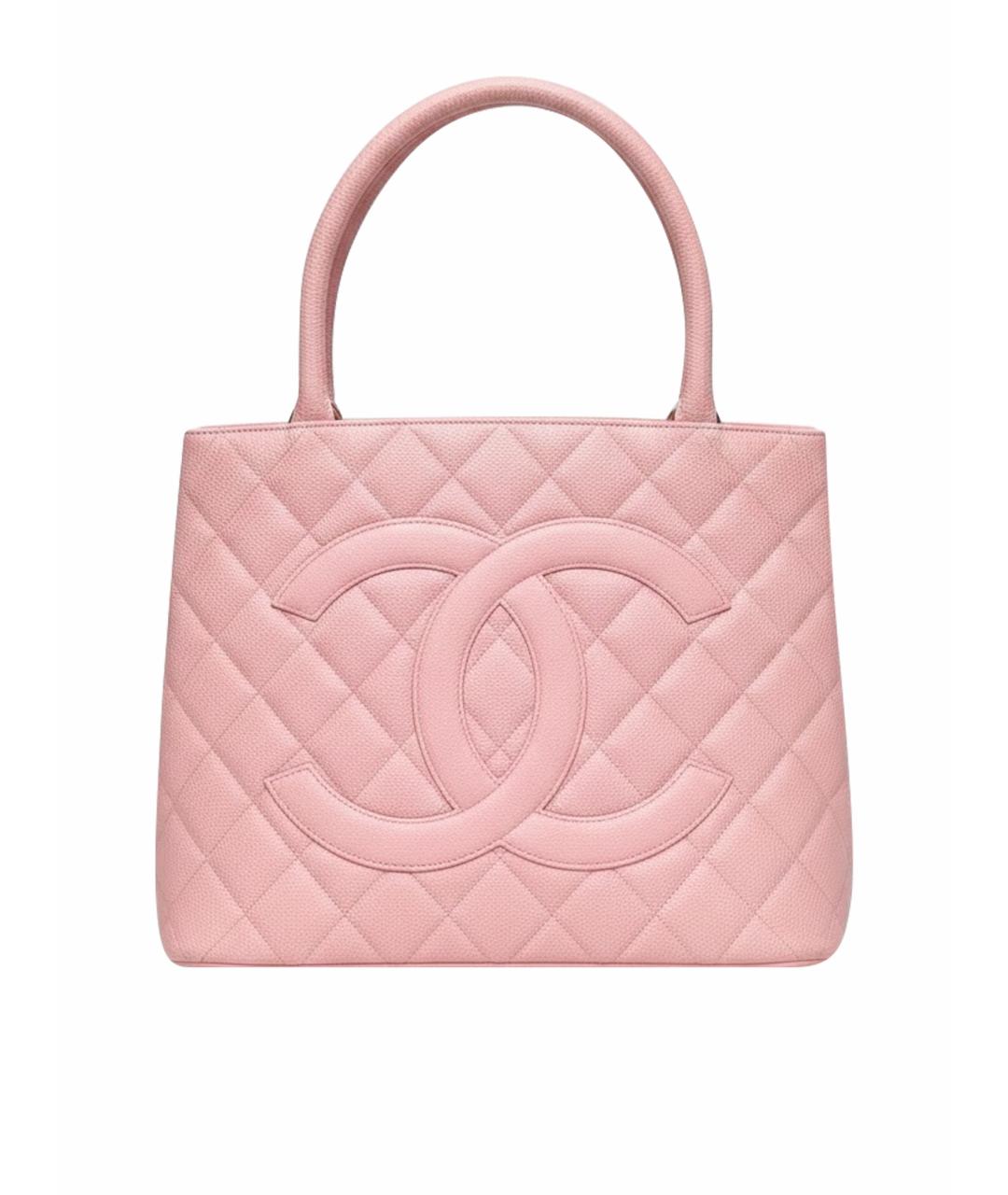 CHANEL Розовая кожаная сумка через плечо, фото 1