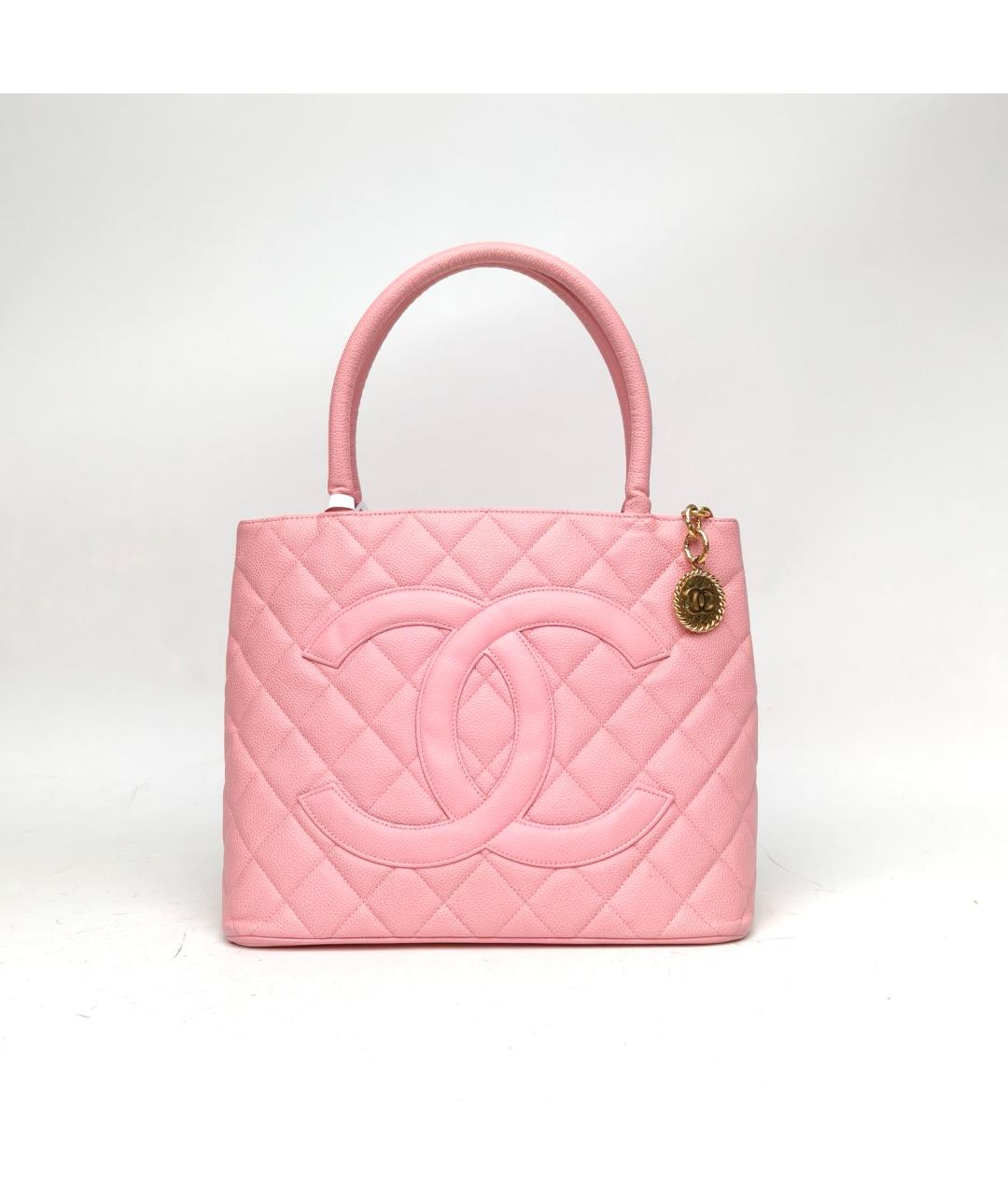 CHANEL Розовая кожаная сумка через плечо, фото 2