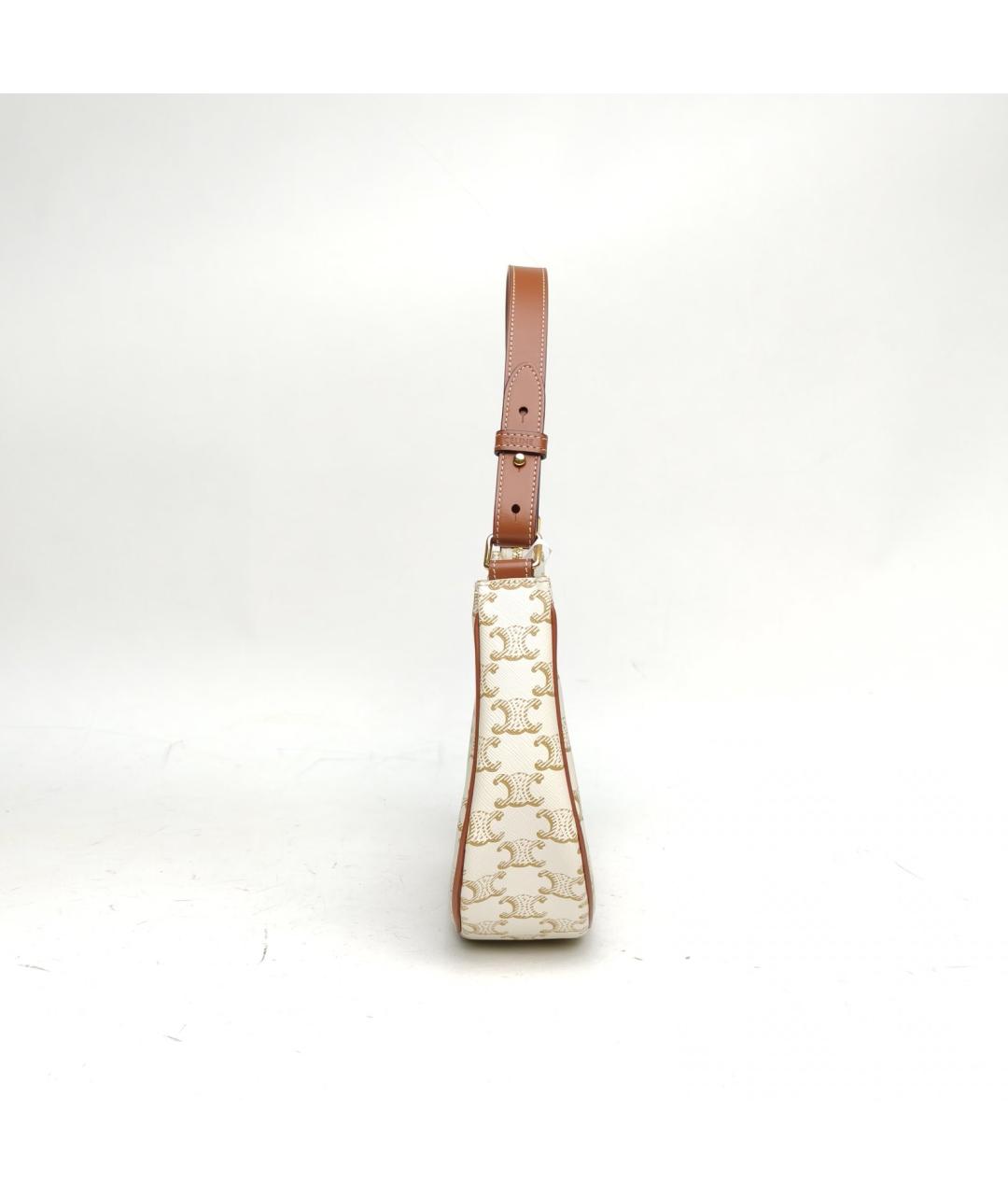 CELINE Белая сумка через плечо, фото 5