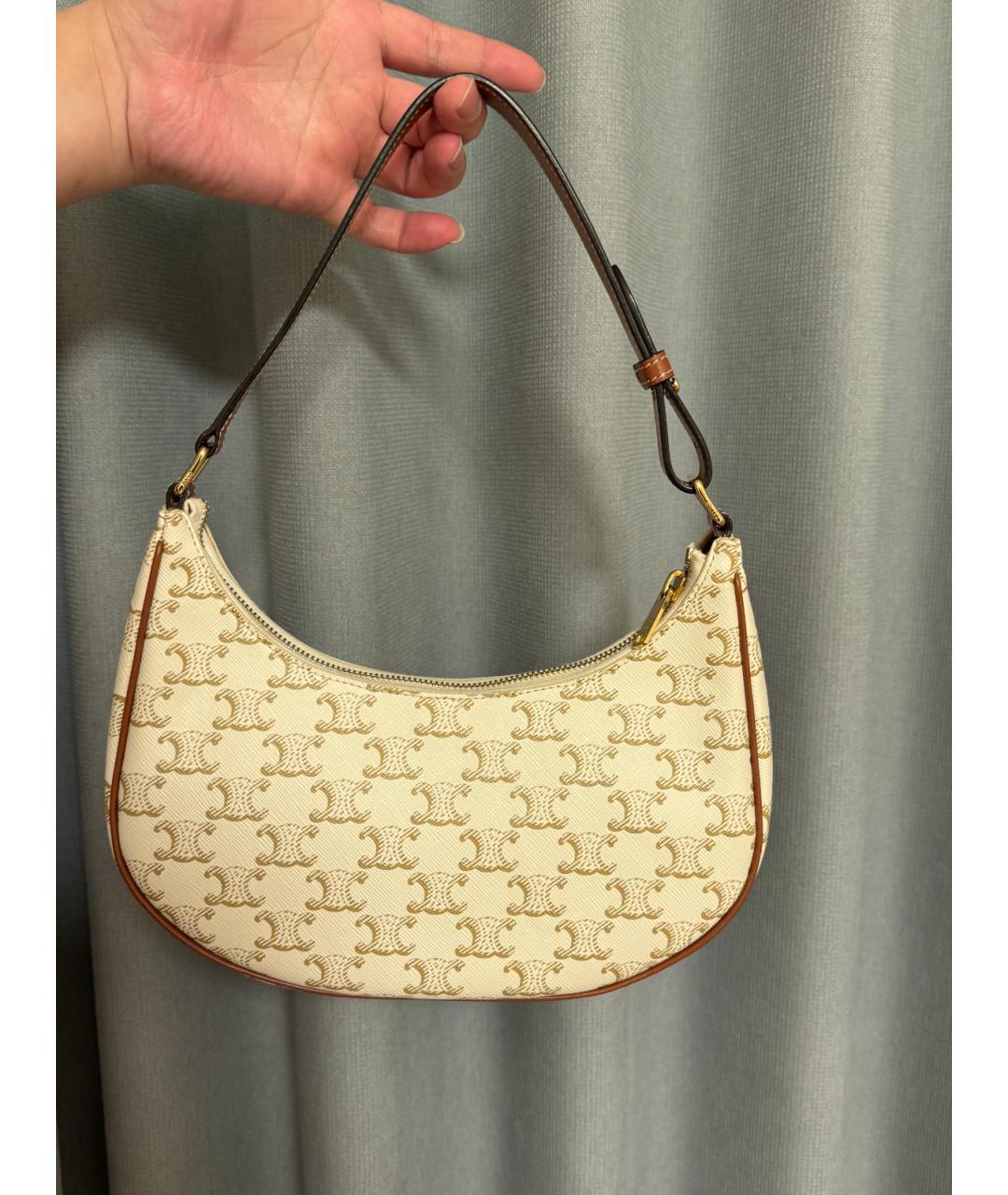 CELINE Белая сумка через плечо, фото 8