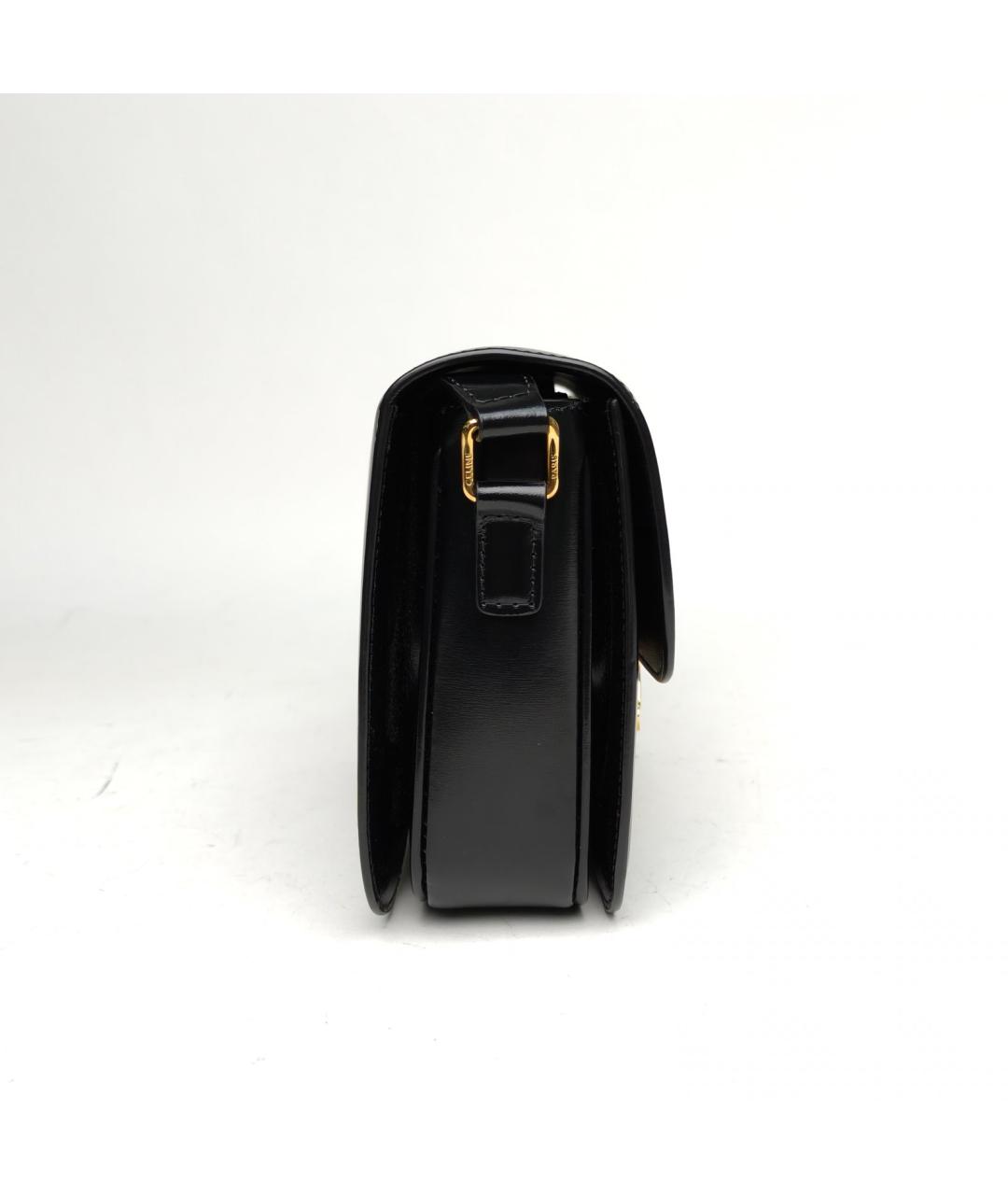 CELINE Черная кожаная сумка через плечо, фото 5