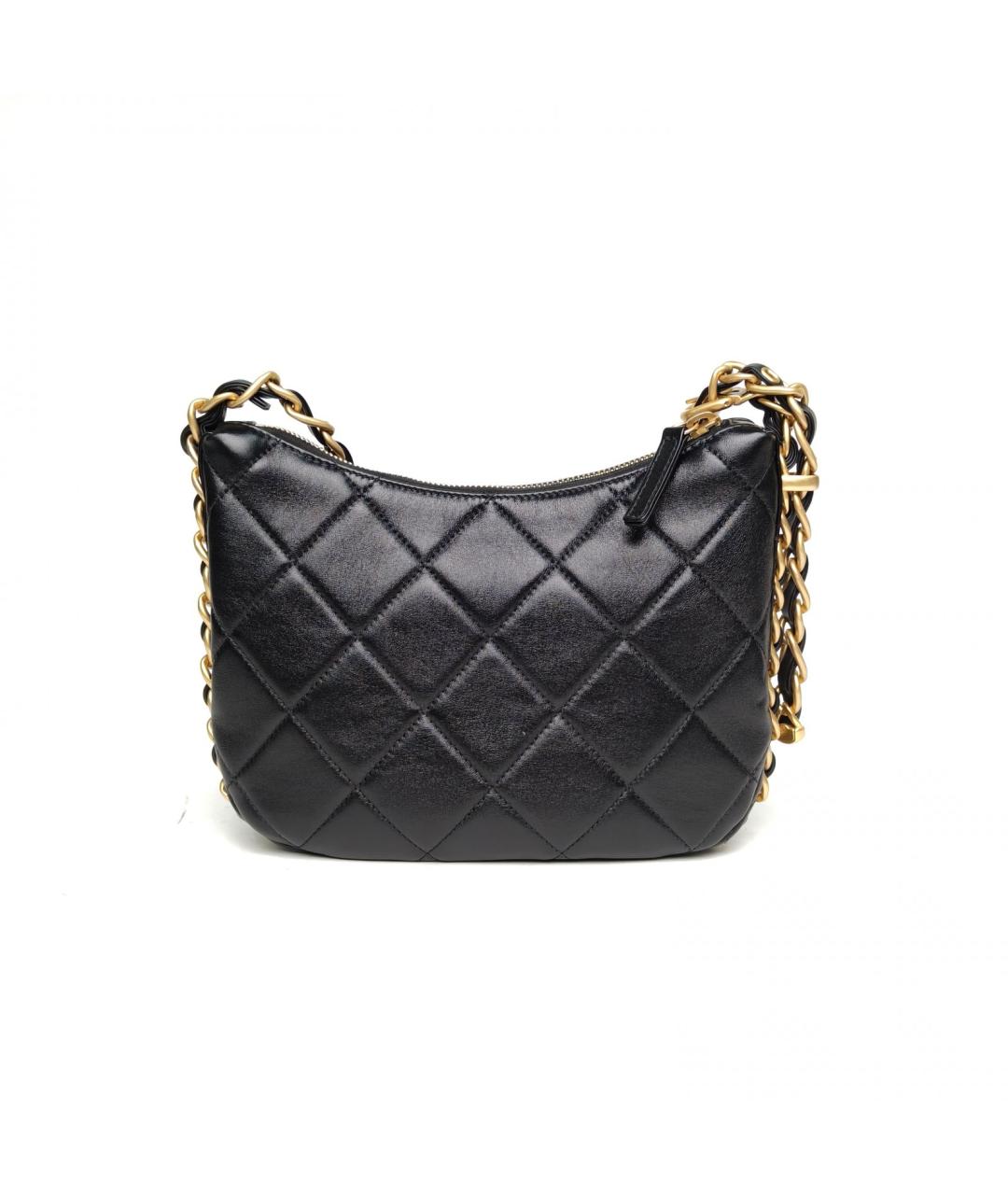 CHANEL Черная кожаная сумка через плечо, фото 4