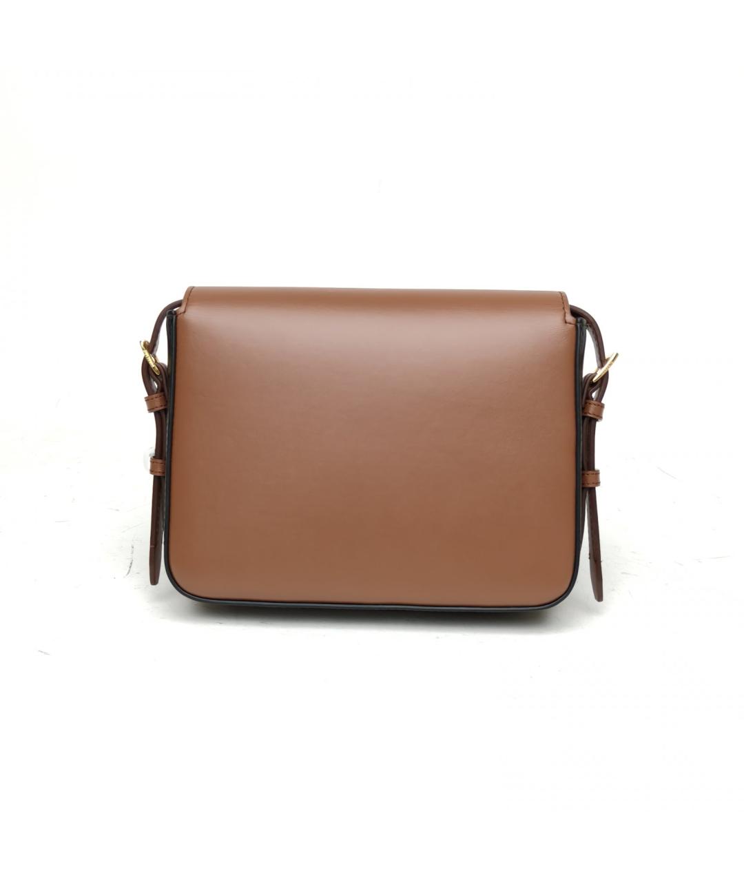 BURBERRY Коричневая кожаная сумка через плечо, фото 4