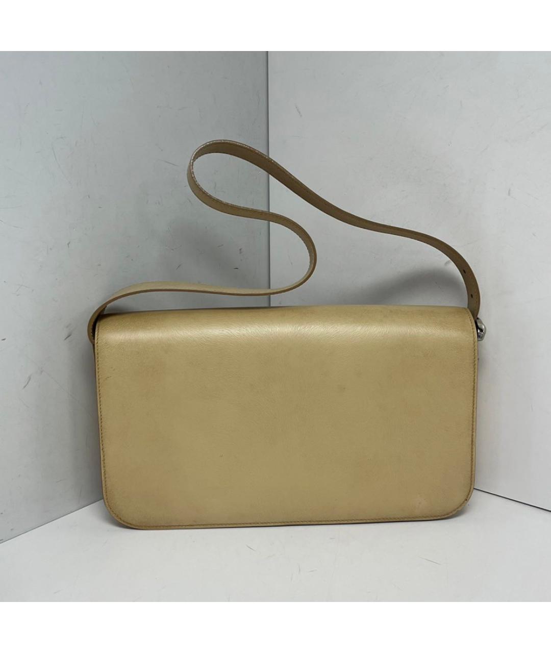 CARTIER Бежевая кожаная сумка через плечо, фото 8
