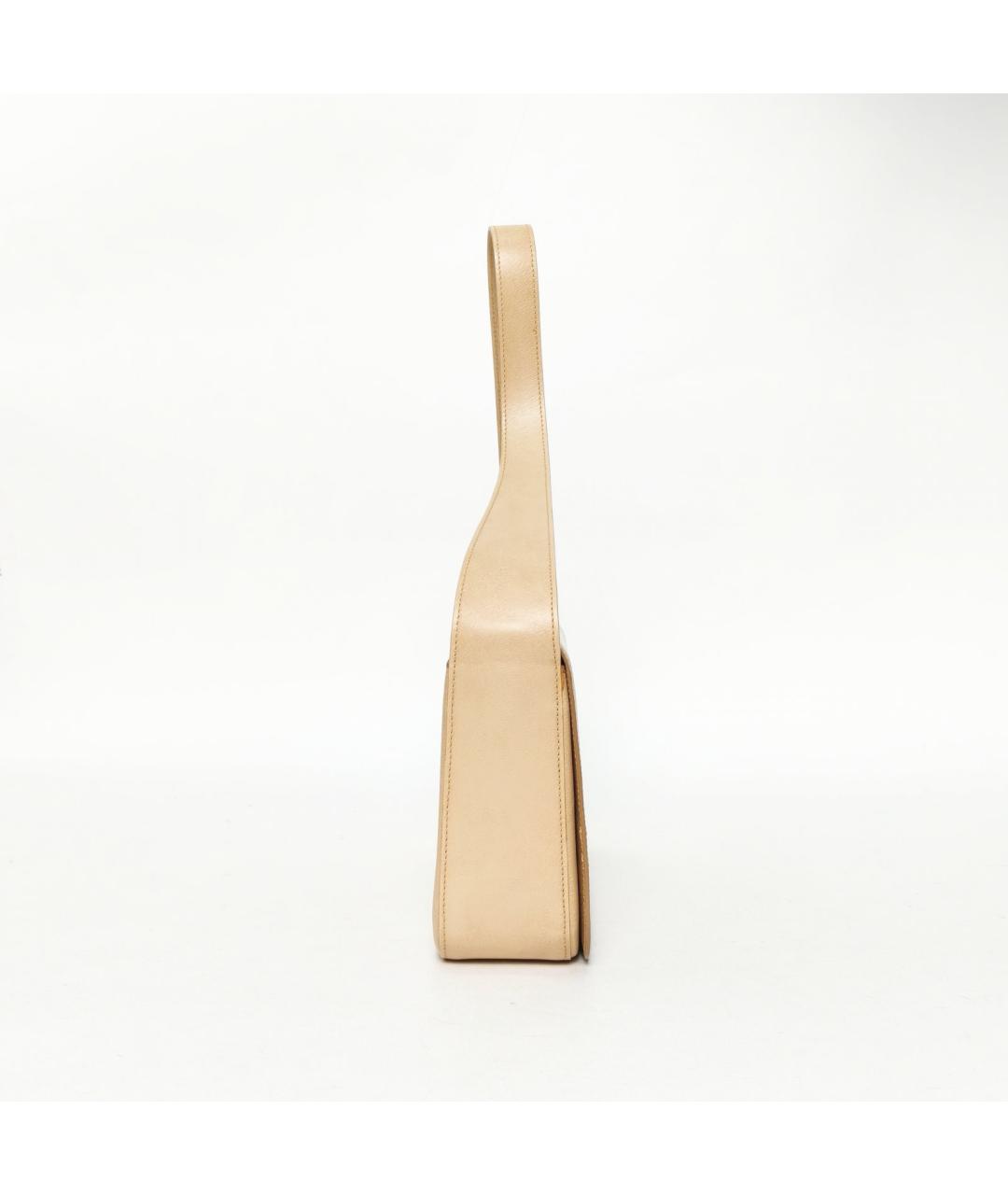 CARTIER Бежевая кожаная сумка через плечо, фото 5