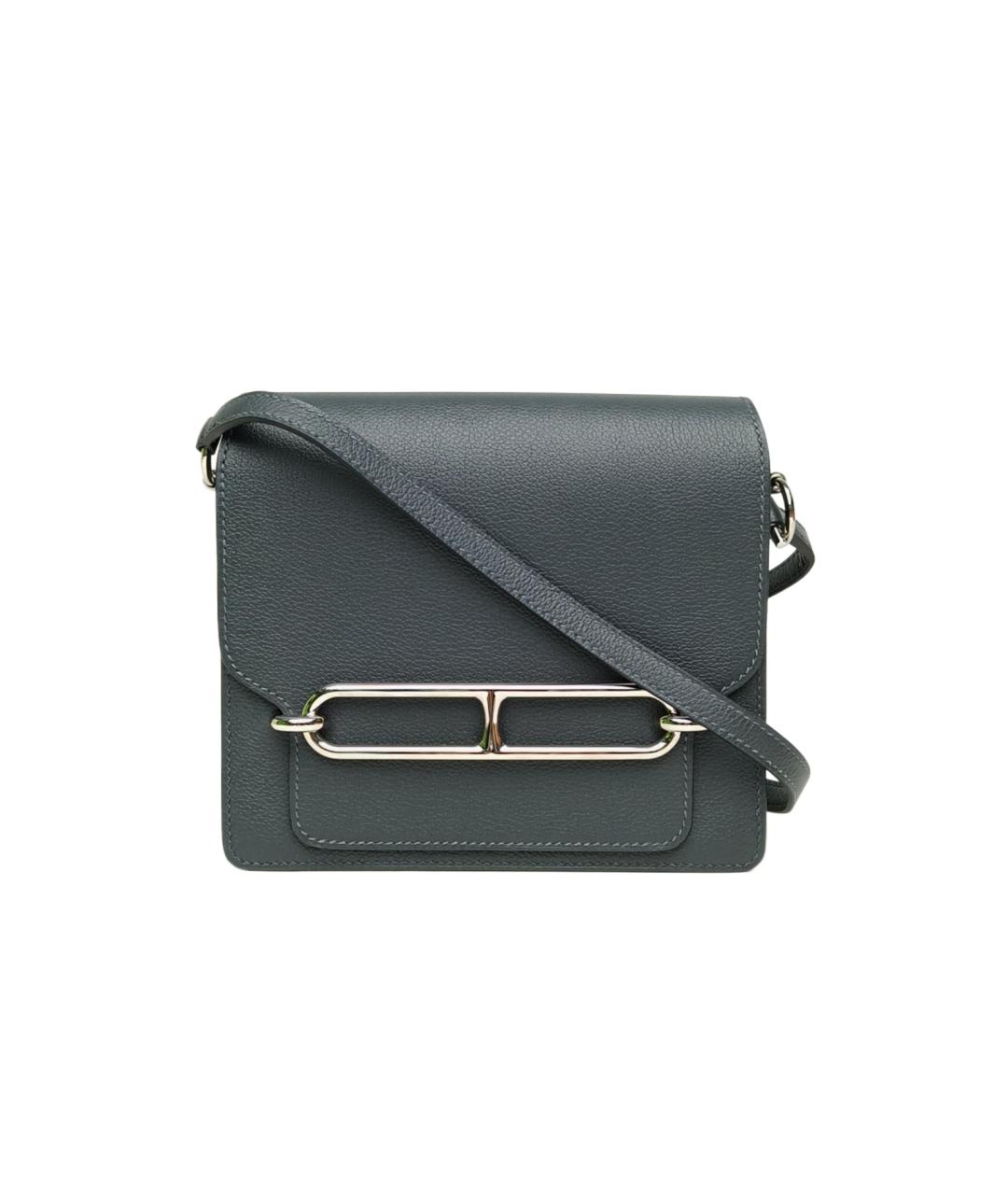 HERMES Серая сумка через плечо, фото 10