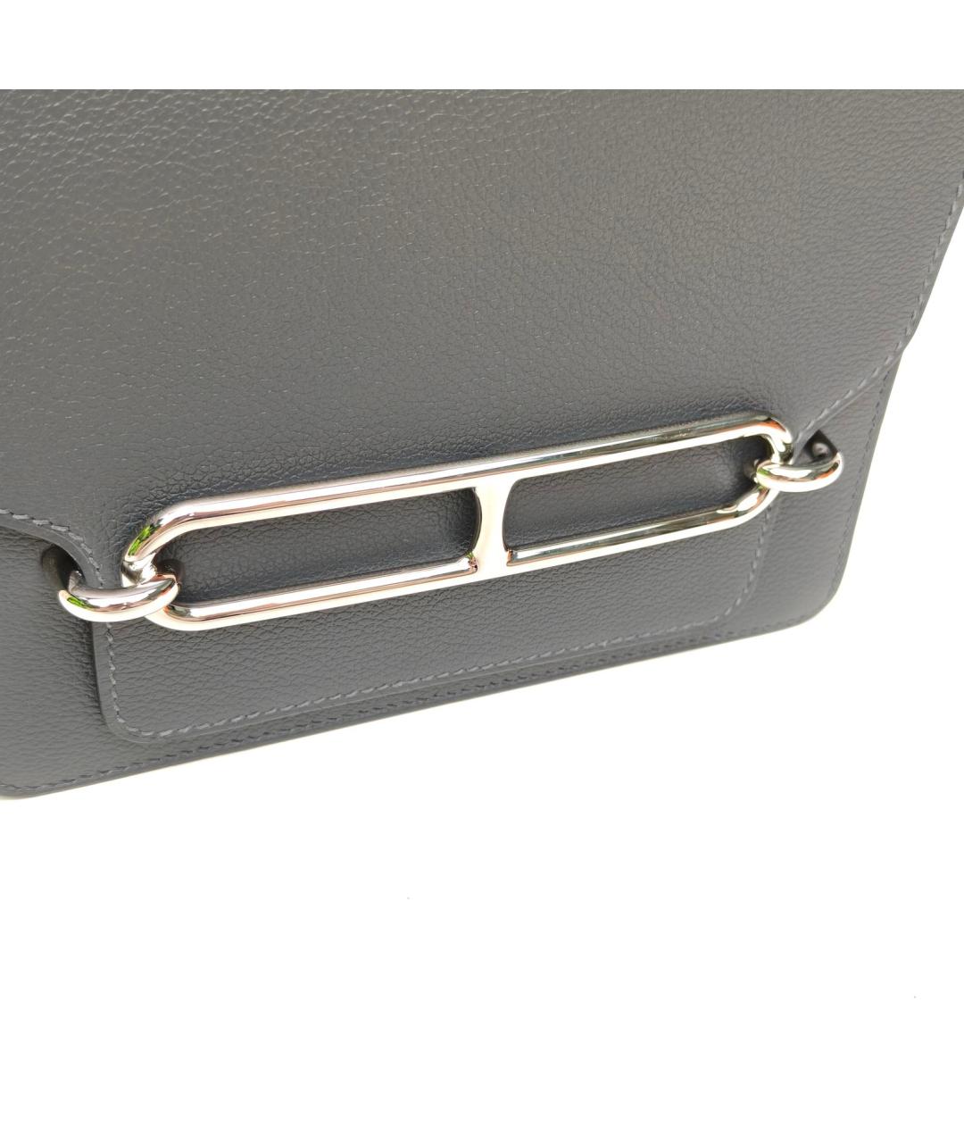 HERMES Серая сумка через плечо, фото 7