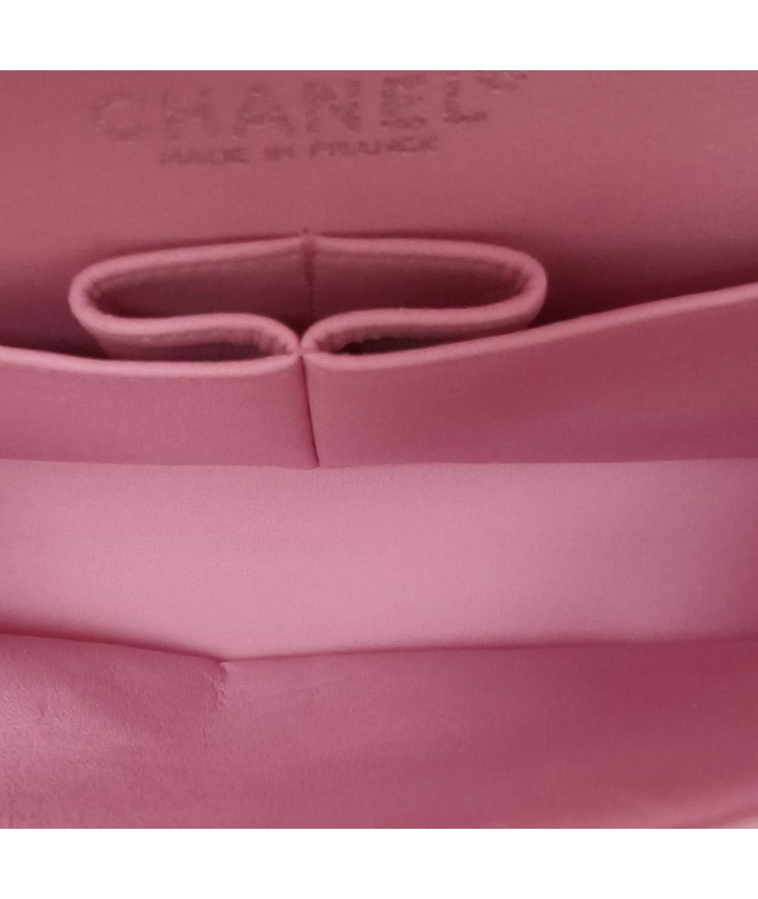 CHANEL Розовая кожаная сумка через плечо, фото 7