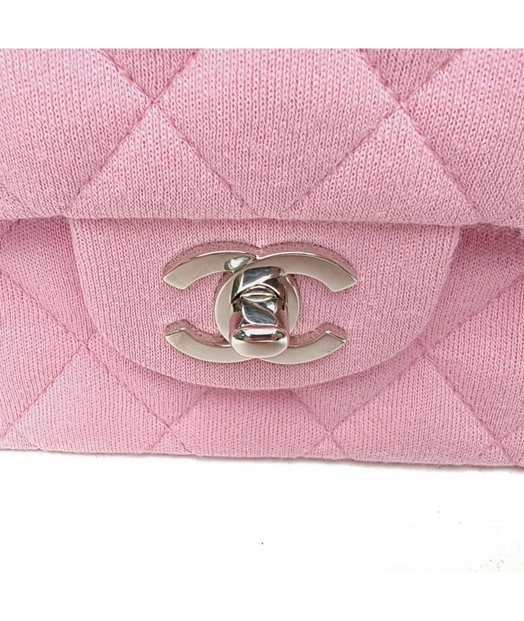 CHANEL Розовая кожаная сумка через плечо, фото 8