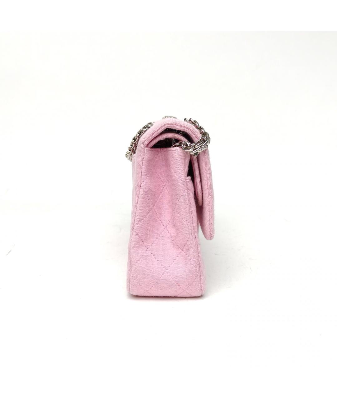 CHANEL Розовая кожаная сумка через плечо, фото 5