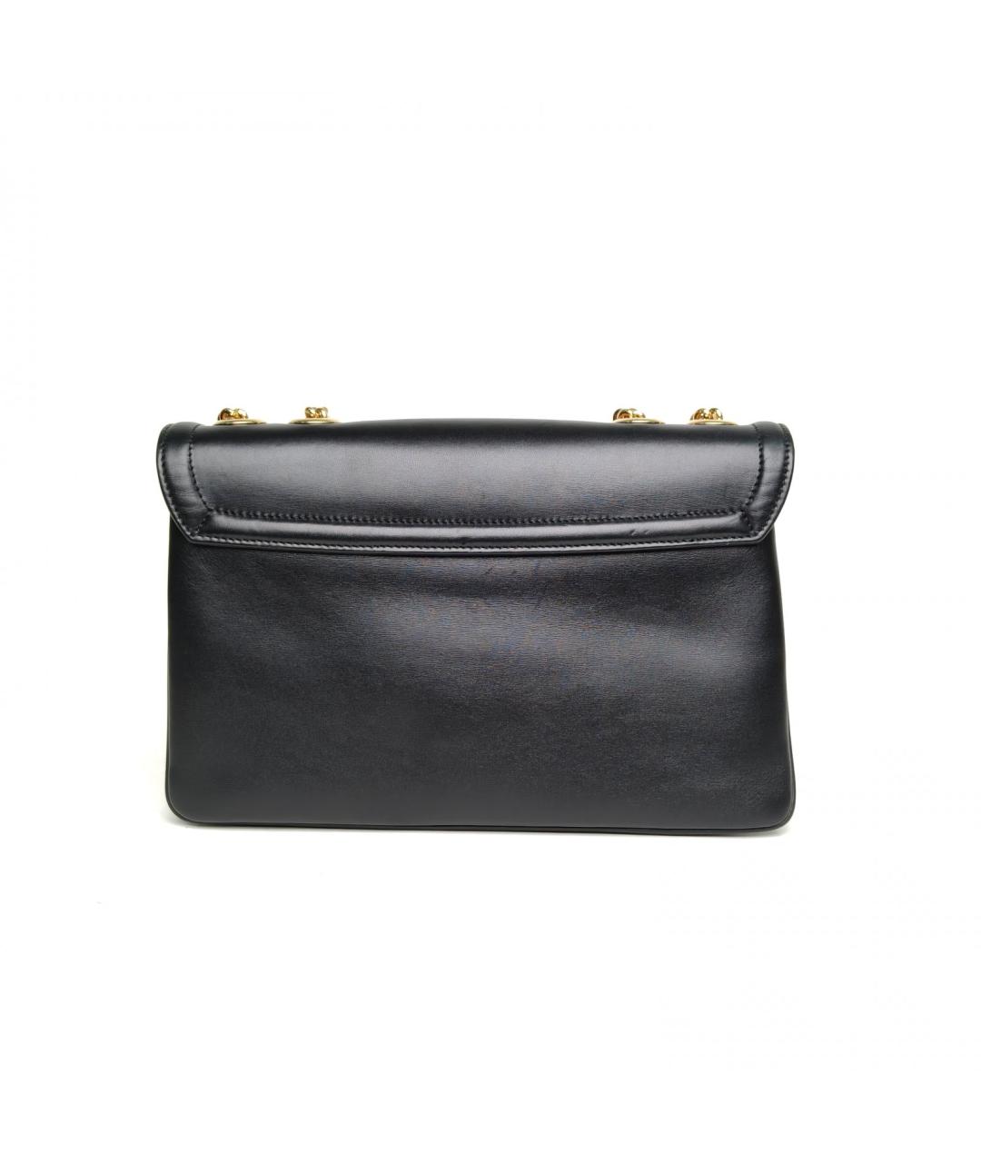 GUCCI Черная кожаная сумка через плечо, фото 4