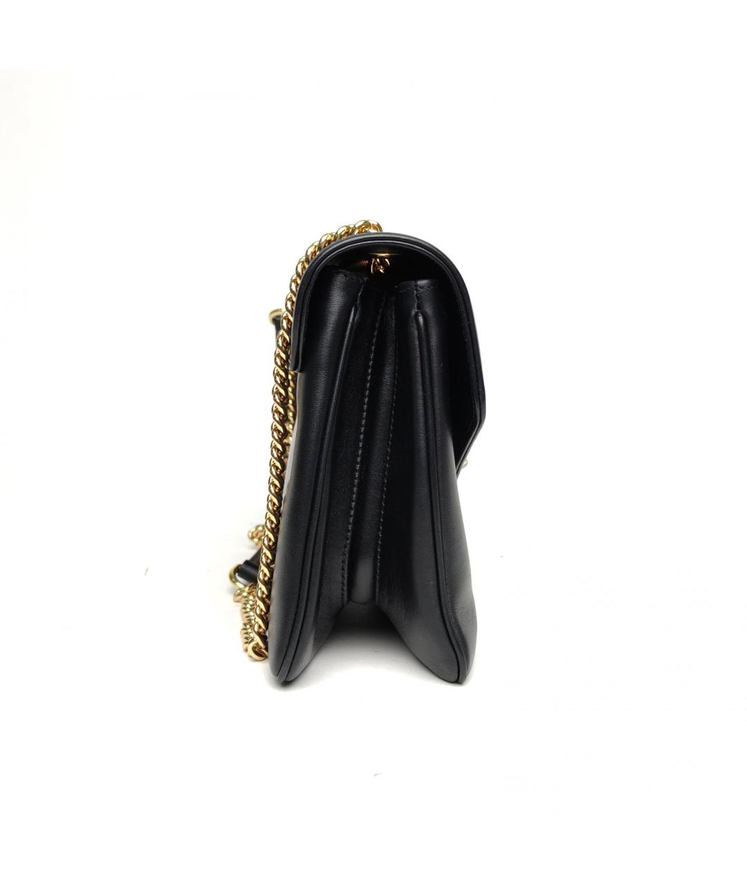 GUCCI Черная кожаная сумка через плечо, фото 5