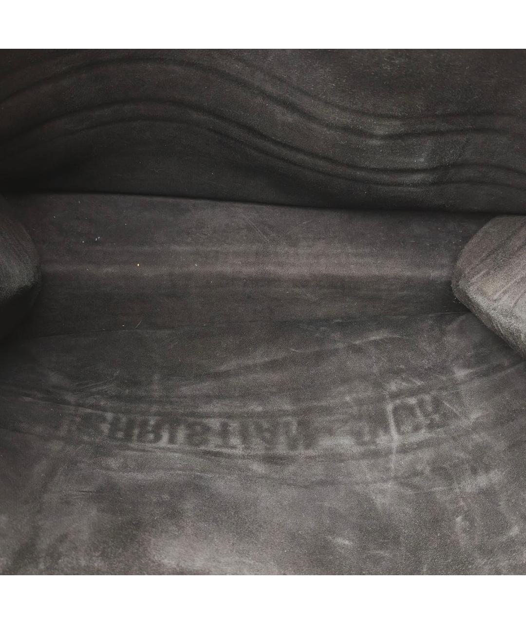 CHRISTIAN DIOR Черная кожаная сумка тоут, фото 8