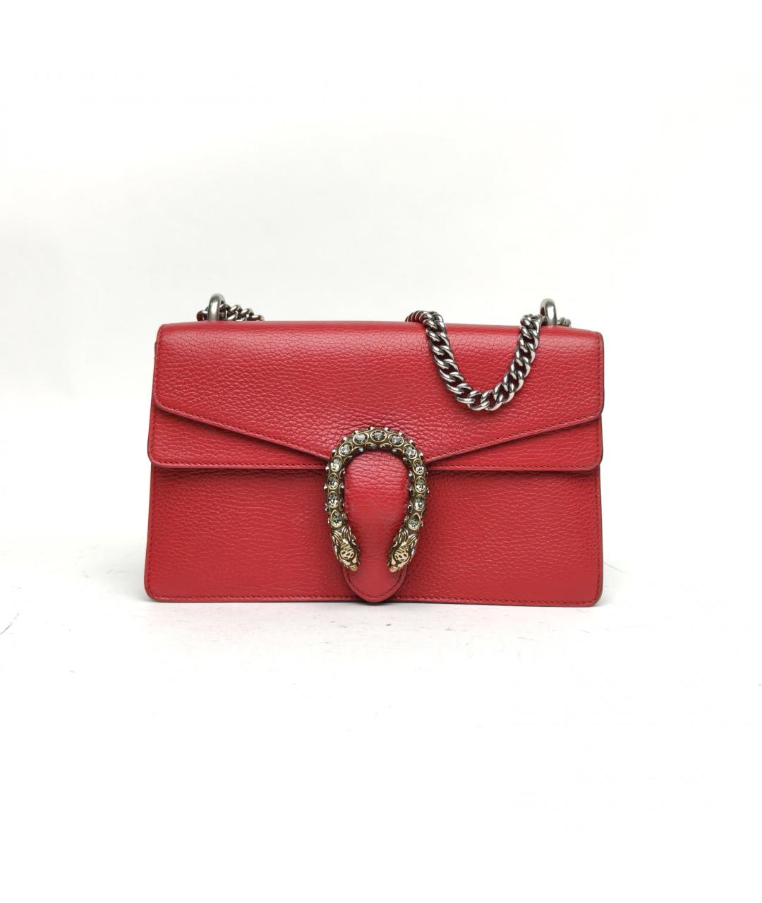 GUCCI Красная кожаная сумка через плечо, фото 2