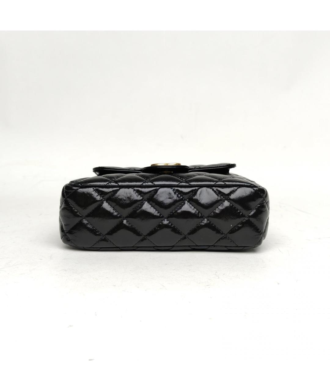 CHANEL Черная кожаная сумка через плечо, фото 6