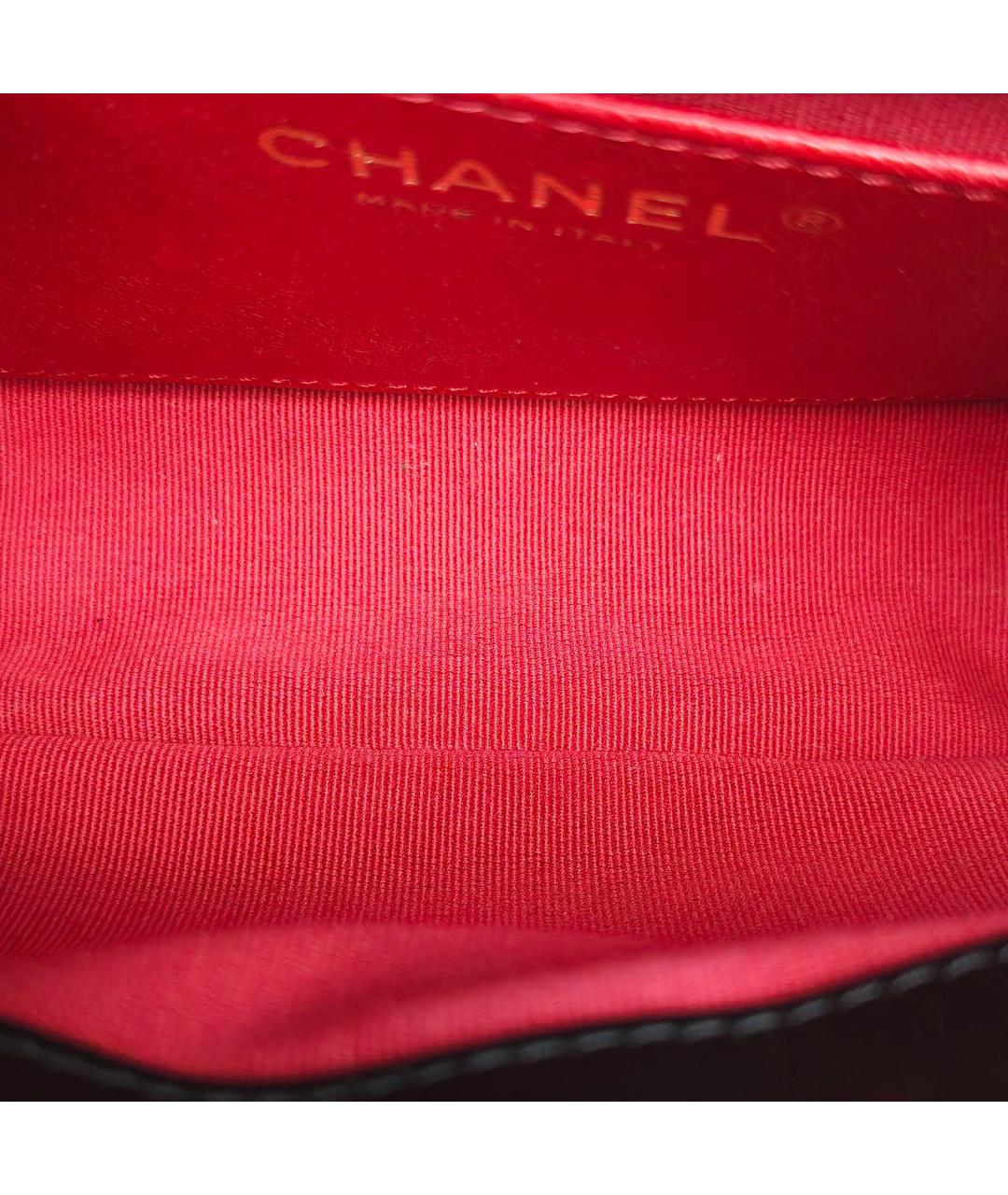 CHANEL Черная кожаная сумка через плечо, фото 8