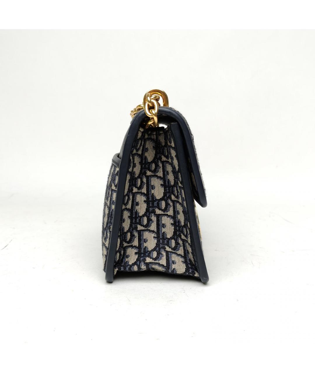 CHRISTIAN DIOR Темно-синяя сумка через плечо, фото 5