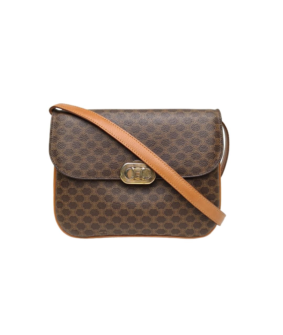 CELINE Коричневая сумка через плечо, фото 10