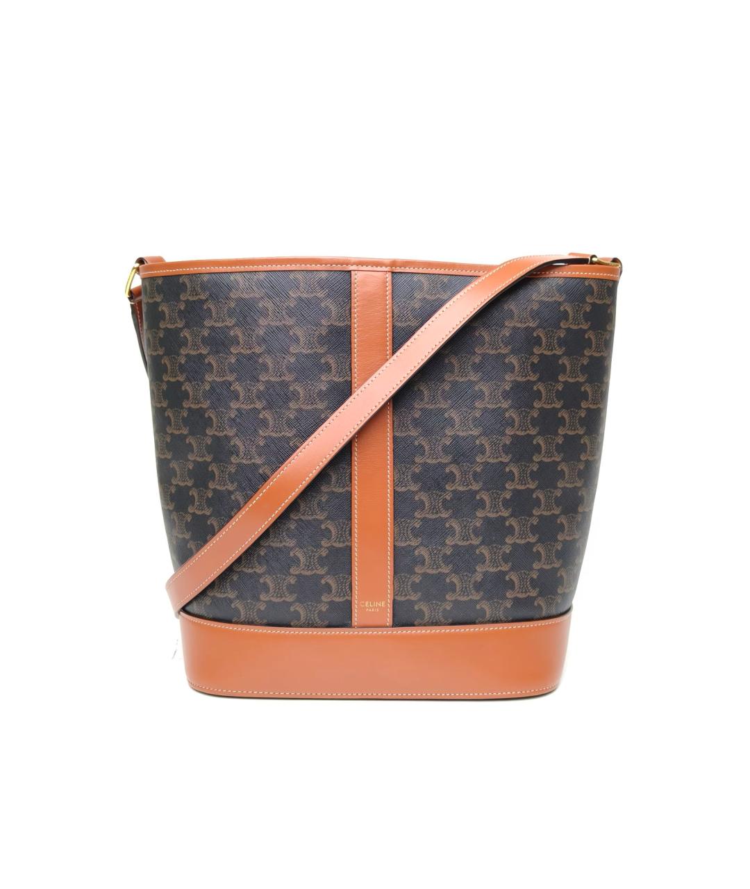 CELINE Коричневая сумка через плечо, фото 2