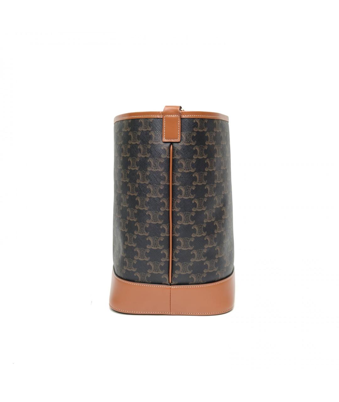 CELINE Коричневая сумка через плечо, фото 3