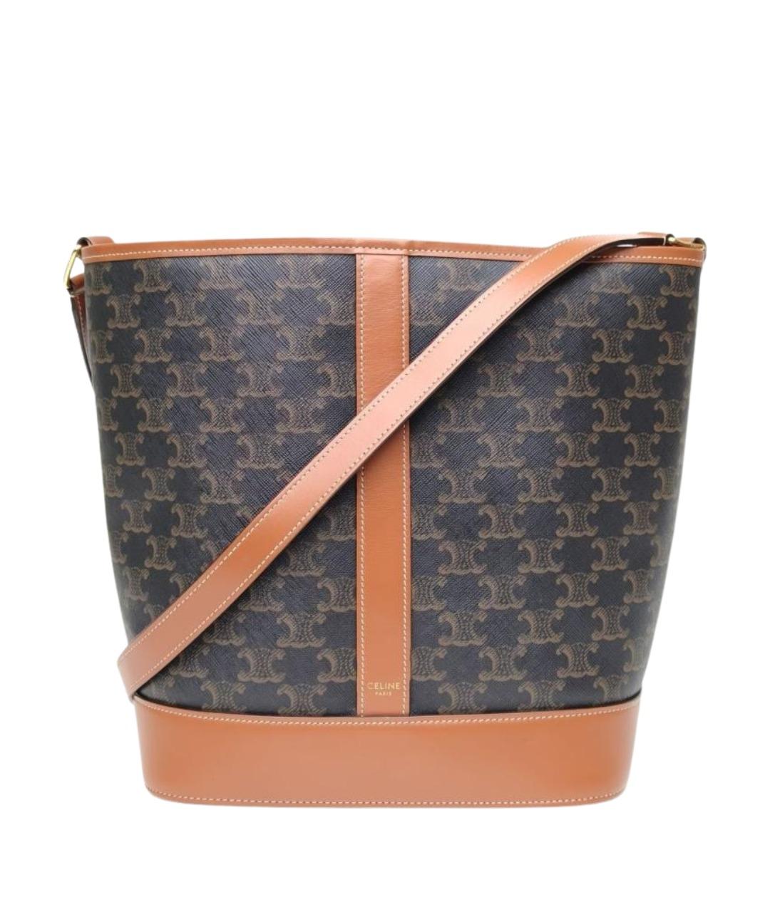 CELINE Коричневая сумка через плечо, фото 1