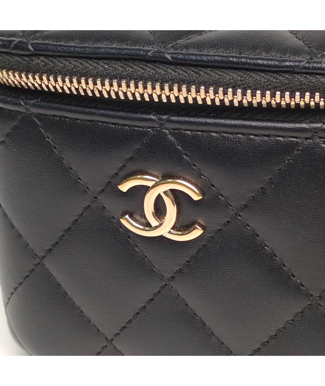 CHANEL Черная кожаная сумка через плечо, фото 7