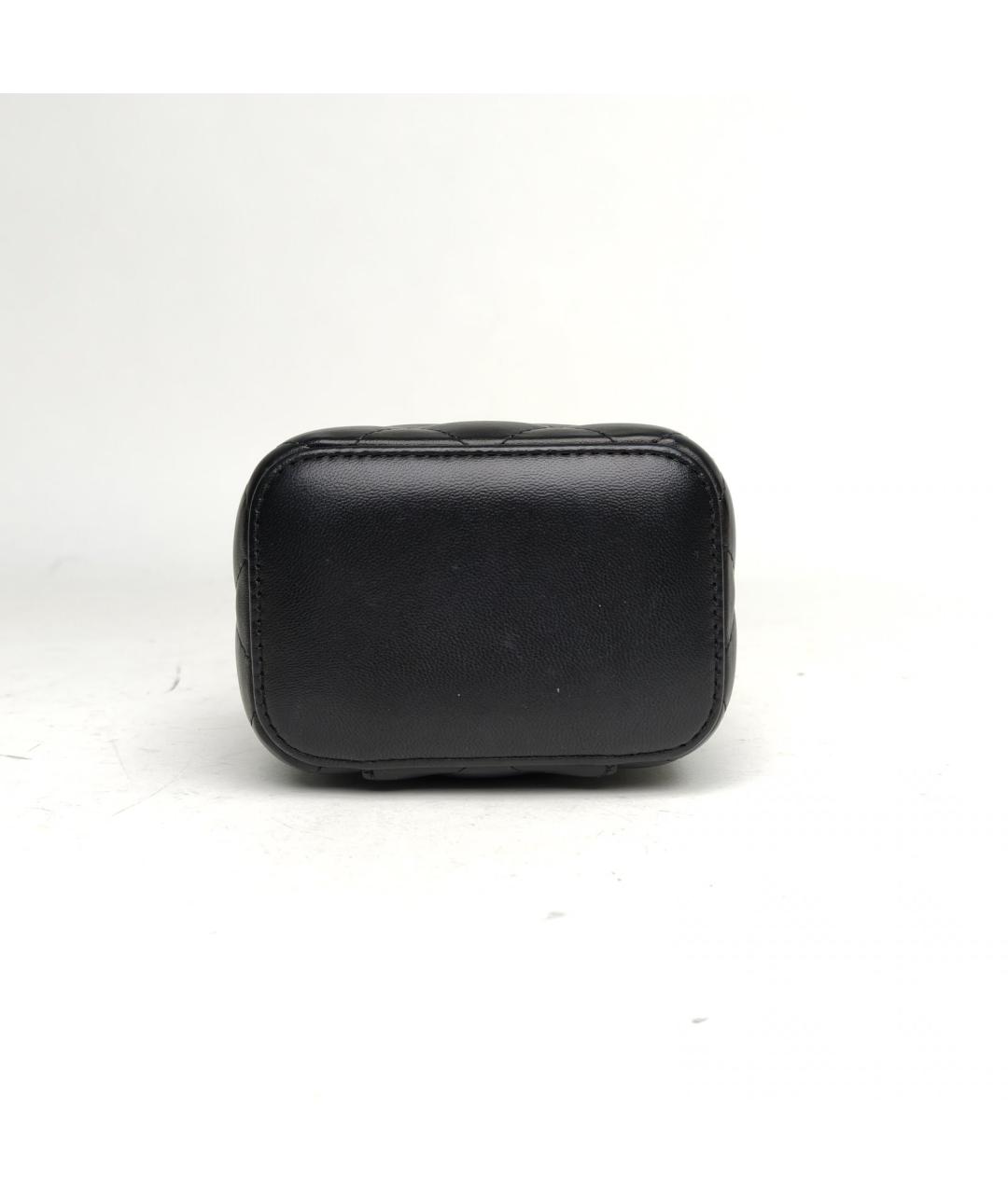 CHANEL Черная кожаная сумка через плечо, фото 6